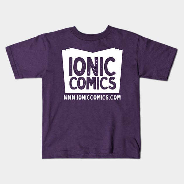 Ionic Comics Logo Kids T-Shirt by AnnieErskine